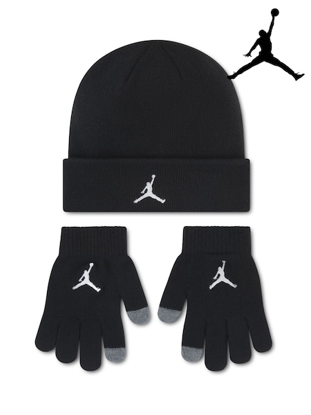 Black - Jordan Jan Essentials Hat And Gloves Set