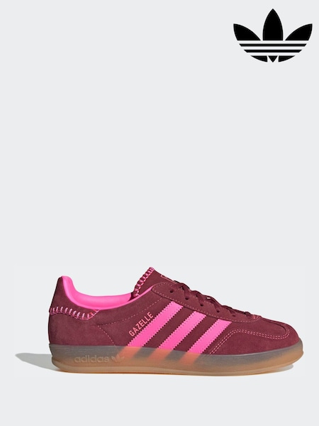 Rød/Rosa - adidas Originals Gazelle Indoor Trainers (V45040) | kr1 492