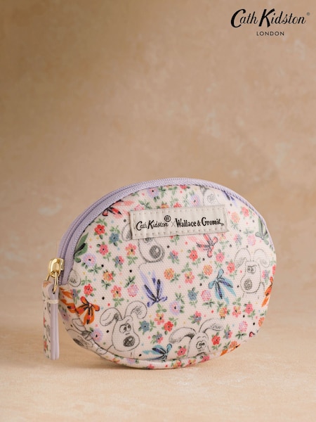Ecru - Cath Kidston Wallace And Gromit Oval Coin Purse