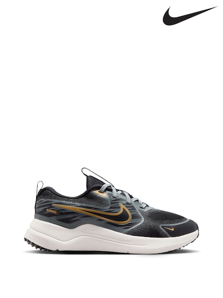 Black/Gold - Nike Youth Cosmic Running Trainers