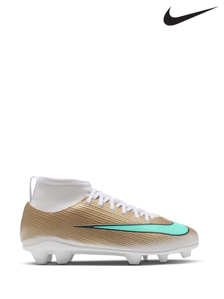 Metallic Gold - Nike Jr. Mercurial Superfly 11 Club Kylian Mbappé Multi Ground Football Boots