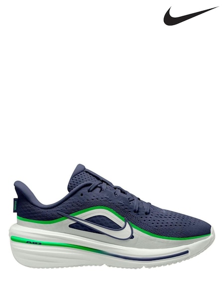 Blue/White Green - Nike Youth Winflo 12 Running Trainers