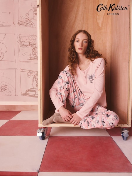 Pink - Cath Kidston Wallace And Gromit Long Sleeve Pyjamas Set