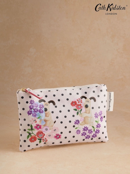 Ecru Spot - Cath Kidston Wallace And Gromit Zipped Purse
