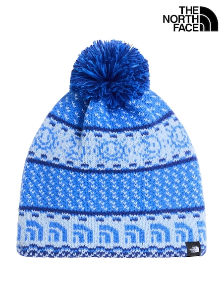 Blå - The North Face Kids Cabin Ski Tuke Pom-lue