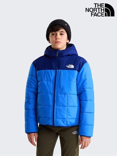 Blue - The North Face Boys Reversible Shasta Hooded Puffer Jacket