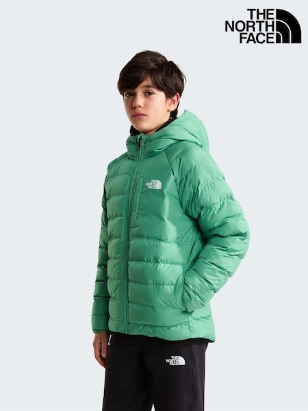 Green - The North Face Reversible Perrito Hooded Puffer Jacket