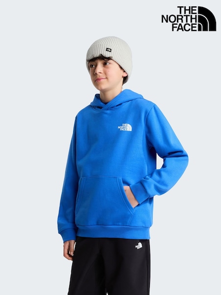 Blue - The North Face Teen Evolution Box Nse Hoodie