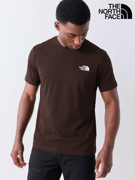 Brown - Regular The North Face Simple Dome T-shirt