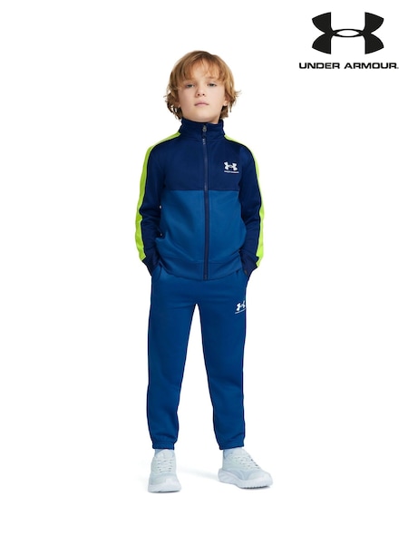 Azul - Chándal Under Armour Rival Knit Bloques de colores con cremallera completa