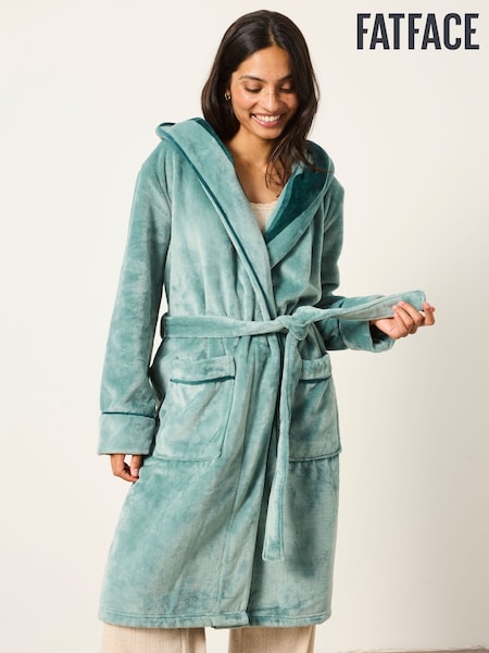 أخضر فاتح - Fatface Soft Dressing Gown