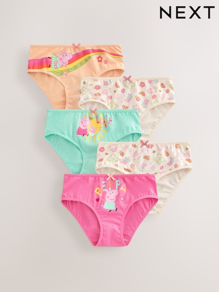 গোলাপি - Peppa Pig Briefs 5 Pack (1.5-8yrs)