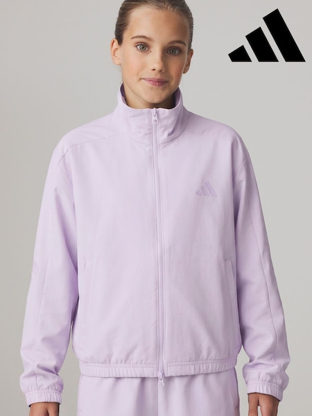 Purple - Adidas Lightweight Zip Through Jacket