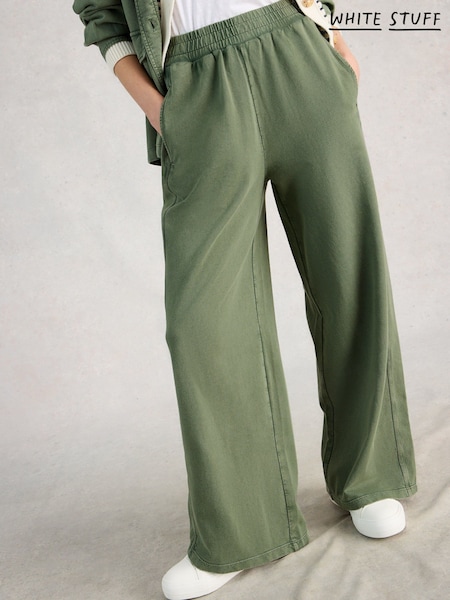 White Stuff Green Parker Wide Leg Joggers (V46549) | 395 SAR