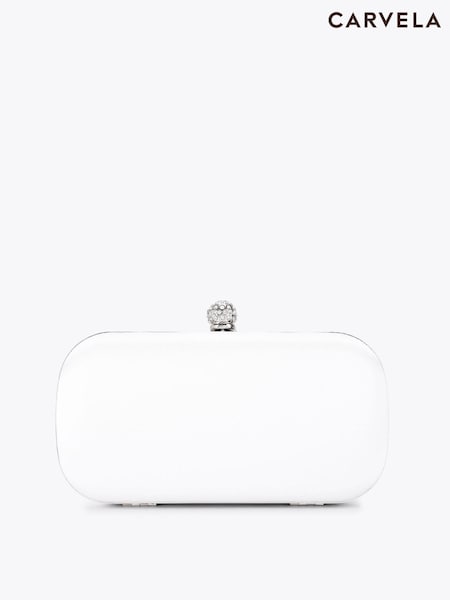 Carvela White Cecilia Hard Clutch Bag (V46810) | €162