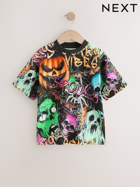 Black Halloween - Short Sleeve Graphic T-shirt (3-16yrs)
