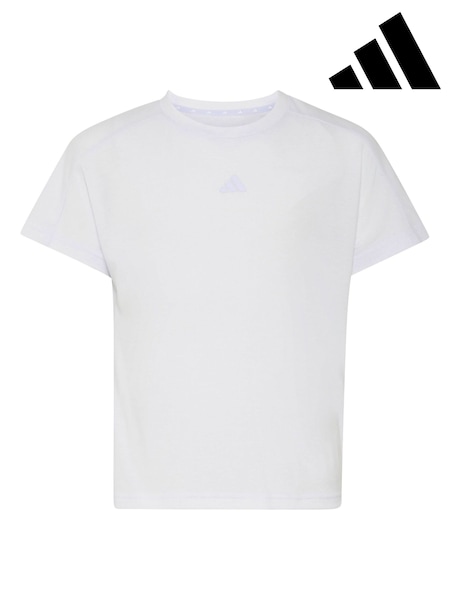 White - Adidas Essentials Logo T-shirt