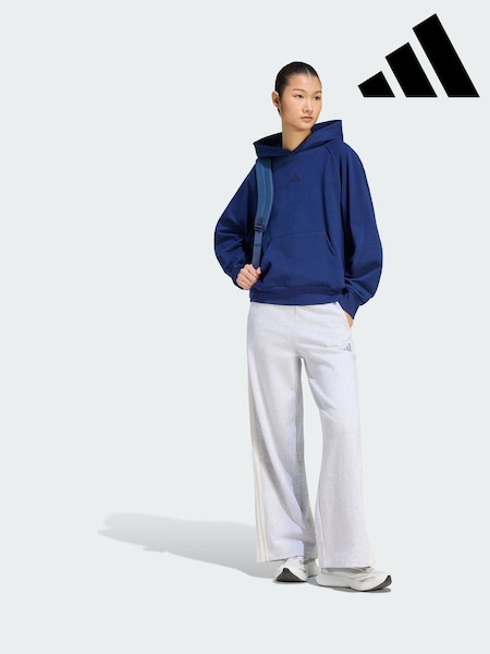 Albastru închis - adidas Small Logo Hanorac cu glugă