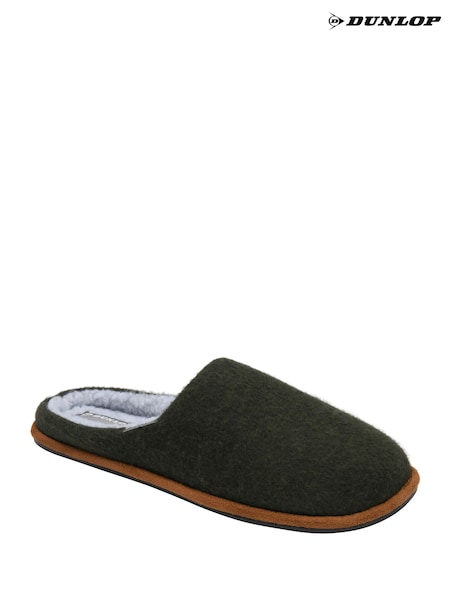 Dunlop Green Textile Mule Slippers (V47640) | R$ 195