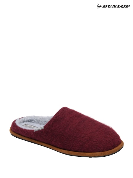 Dunlop Red Textile Mule Slippers (V47641) | R$ 195