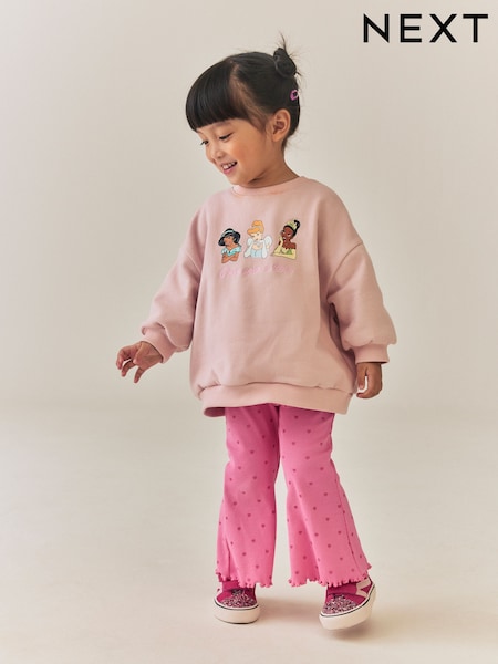 Disney Princess Pale Pink - Sweatshirt And Flare Set (3mths-7yrs)