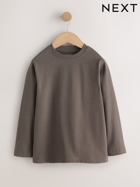 Mink Brown - Cosy Long Sleeve T-shirt (3-16yrs)