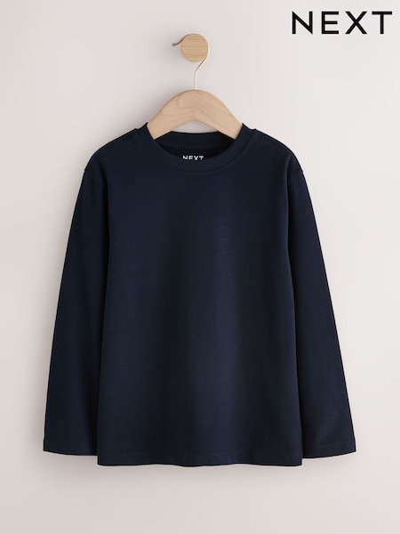 Navy - Cosy Long Sleeve T-shirt (3-16yrs)