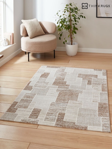 Think Rugs Grey Creation 50178 Modern Geometric Rug (V47970) | 55.50 BD - 94.50 BD