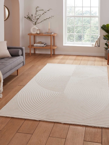 Think Rugs Cream Flores 1924 Modern Rug (V48107) | KWD49 - KWD84