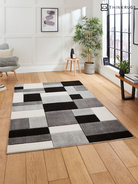 Think Rugs Matrix Mt61 Modern Geometric Rug