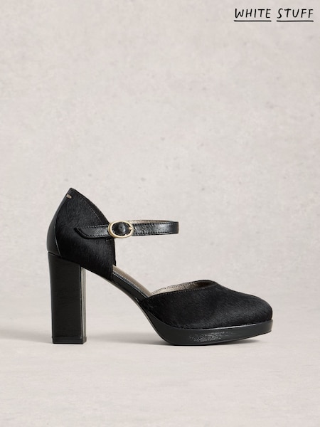 White Stuff Black Priscilla Platform Shoes (V48187) | €117