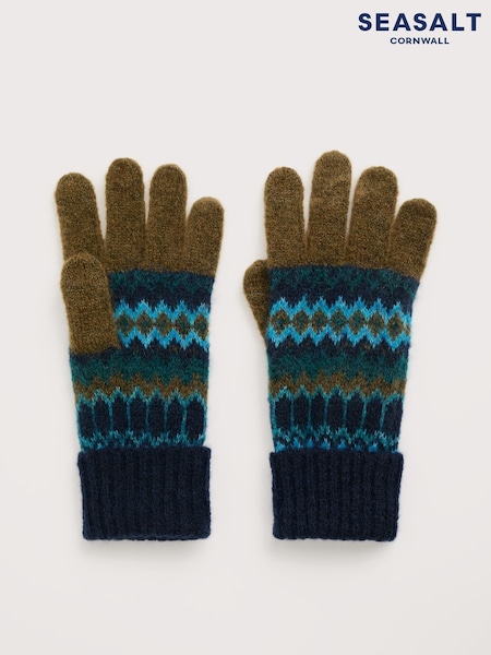 Seasalt Cornwall Blue Very Clever Gloves (V48513) | €44