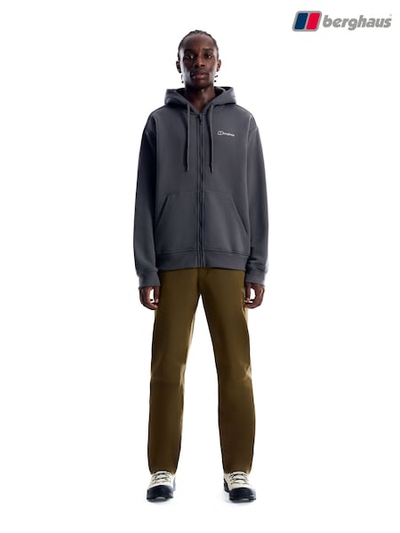 Negro - Regular Berghaus Essential Full Zip Logo Hoodie