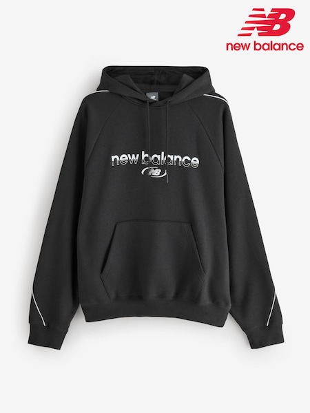 Black - Regular New Balance Trackside Fleece Hoodie