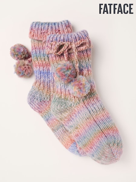 Multi Colour - Fatface Ombre Slipper Socks