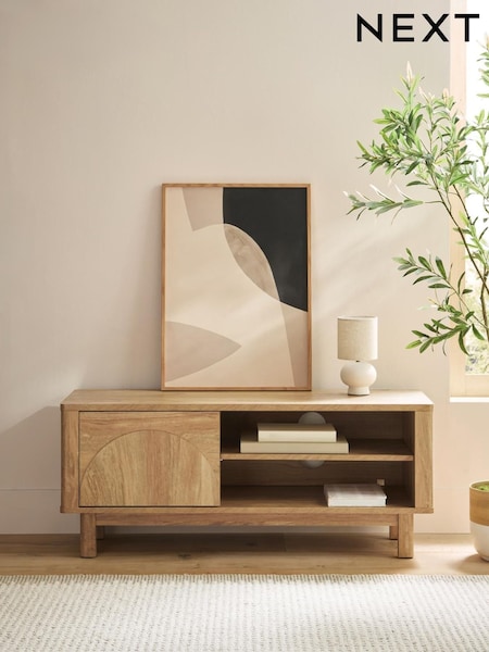 Arches Mango Wood Effect Tv Unit