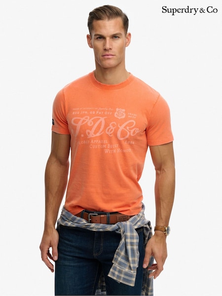 Superdry Orange Industry Worker Relaxed T-Shirt (V50486) | €40