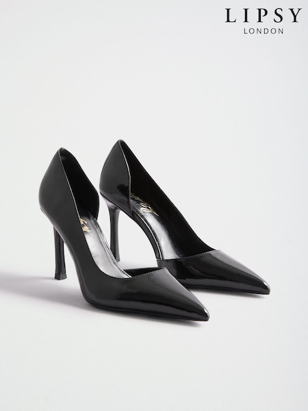 Black - Lipsy Closed Back Dorsay High Heel Court Shoes