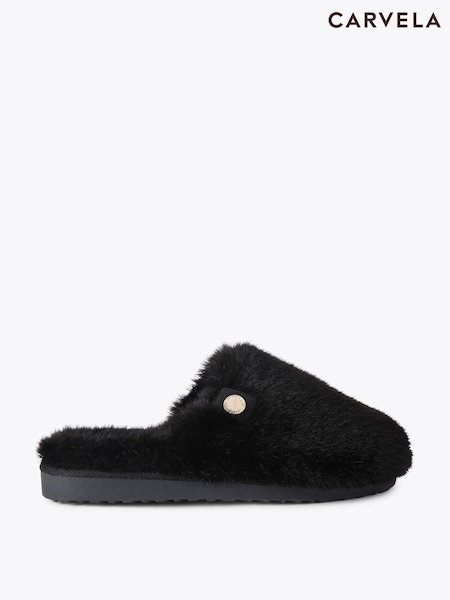 Negro - Carvela Jackpot FUR Slippers (V50968) | 98 €