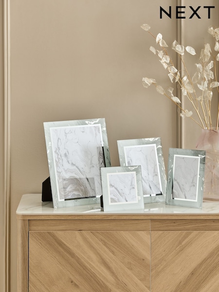 Marble Glass Photo Frame