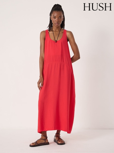 Hush Red Liddie Air Flow Barrel Tank Dress (V51044) | ₪503