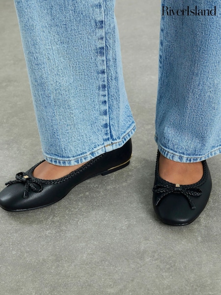 River Island Bow Ballet Flats (V51258) | kr503