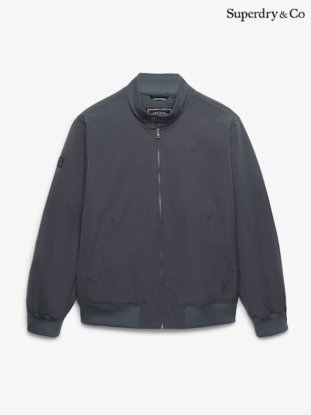 Blue - Regular Superdry Campus Padded Harrington Jacket