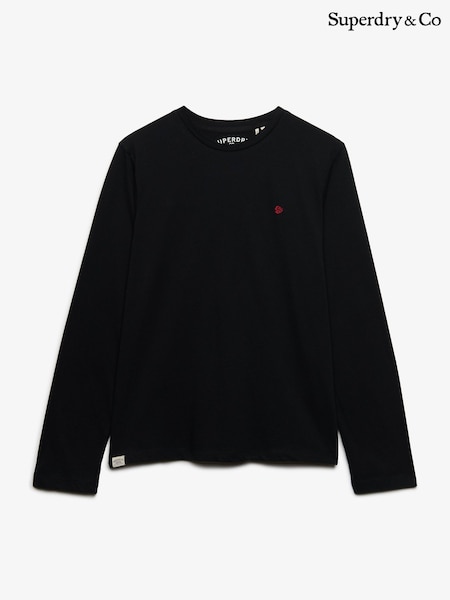 Black - Regular Superdry Classic Essential Sdco Top