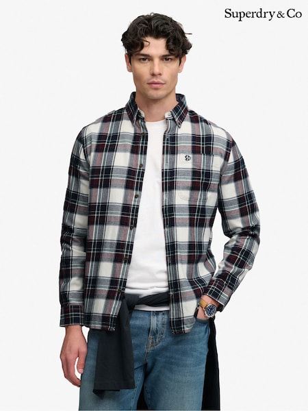 Alb - Regular Superdry Long Sleeve Cotton Lumberjack Shirt