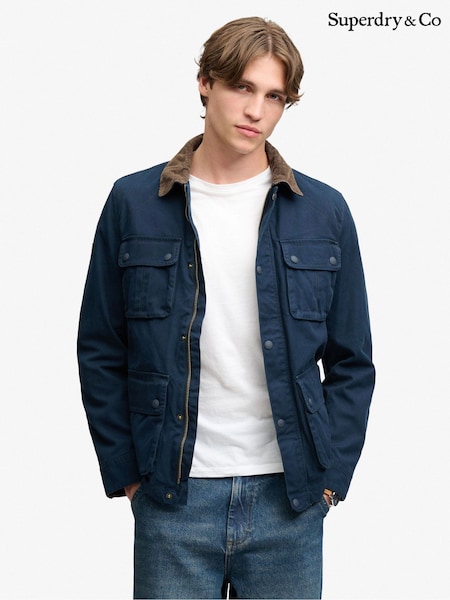 Blue - Regular Superdry Preppy Burford Jacket