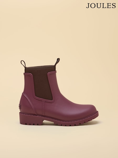 Cherry & Chocolate - Joules Oakfield Neoprene Lined Ankle Wellies