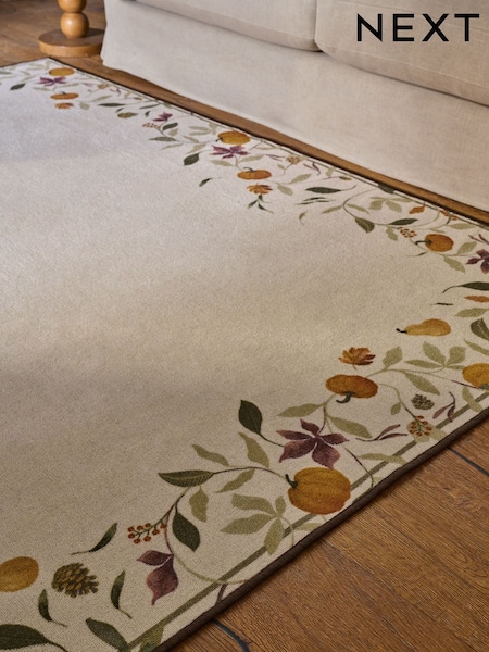 Washable Autumnal Pumpkin Rug