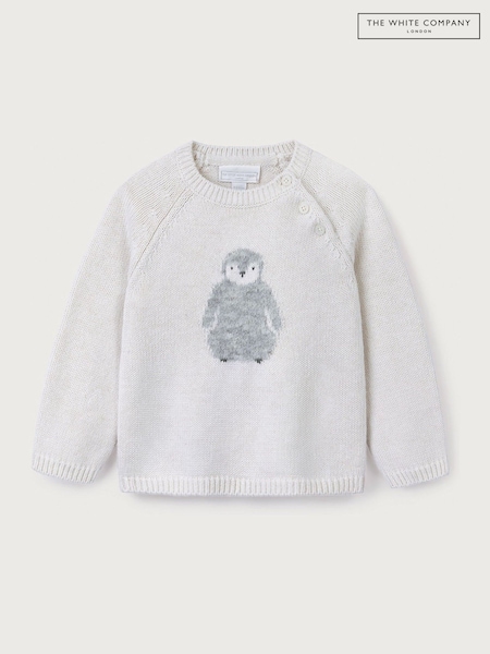 The White Company Organic Cotton Blend Snowy Jumper (V52377) | €48