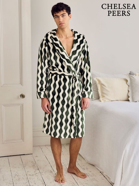 Chelsea Peers Fleece Wavy Stripe Hooded Dressing Gown (V52945) | 3 605 грн